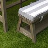 Outdoor Table & Bench Set with Cushions and Umbrella - Kids Seating - 4