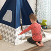 Deluxe Bamboo and Canvas Play Tent, Navy/Chevron - Playhouses - 5
