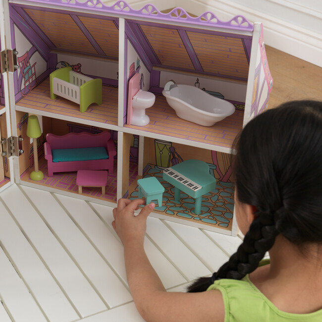 Wooden Enchanted Forest Dollhouse with 16pcs - Dollhouses - 6