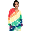 Women's Caster Unisex French Terry Sweatshirt - Washed Tie Dye - Sweatshirts - 1 - thumbnail