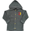 Embroidered "Smile Always" Sweater, Grey - Sweaters - 1 - thumbnail
