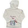 Embroidered "Explore The World" Sweater, Beige - Sweaters - 2 - thumbnail