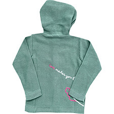 Embroidered Sweater "Love Makes You Fly",  Pistachio Green - Sweaters - 2