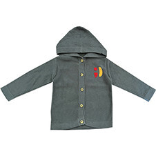 Embroidered "Smile Always" Sweater, Grey - Sweaters - 3