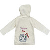 Embroidered "Explore The World" Sweater, Beige - Sweaters - 3 - thumbnail