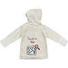 Embroidered "Explore The World" Sweater, Beige - Sweaters - 4 - thumbnail