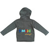 Embroidered "Smile Always" Sweater, Grey - Sweaters - 4
