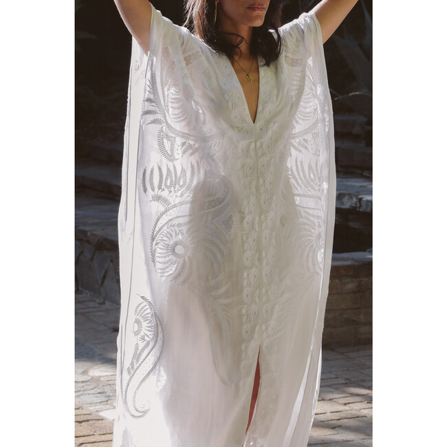 Women's Sarcelle Kaftan, White - Dresses - 4