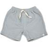 Cotton Terry Track Shorts, Mist Blue - Shorts - 1 - thumbnail