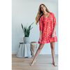 Women's Luna Dress, Red Blossom Print - Dresses - 3