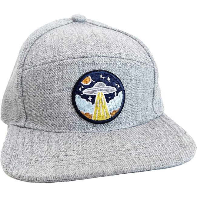 UFO Embroidered Snapback, Grey
