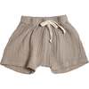 Kids Gauze Oversized Short, Fawn - Shorts - 1 - thumbnail