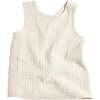 Kids Gauze Cross Back Top, Natural - Shirts - 2