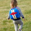 Airplane Toddler Harness Backpack, Blue and Red - Backpacks - 4