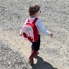 Cherry Toddler Harness Backpack, Red - Backpacks - 4 - thumbnail