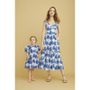 Florie Dress, Venetian Story Blue - Dresses - 2