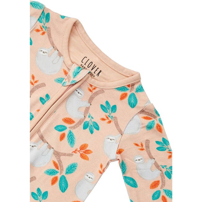 Camping Zip Footie, Natural - Pajamas - 2