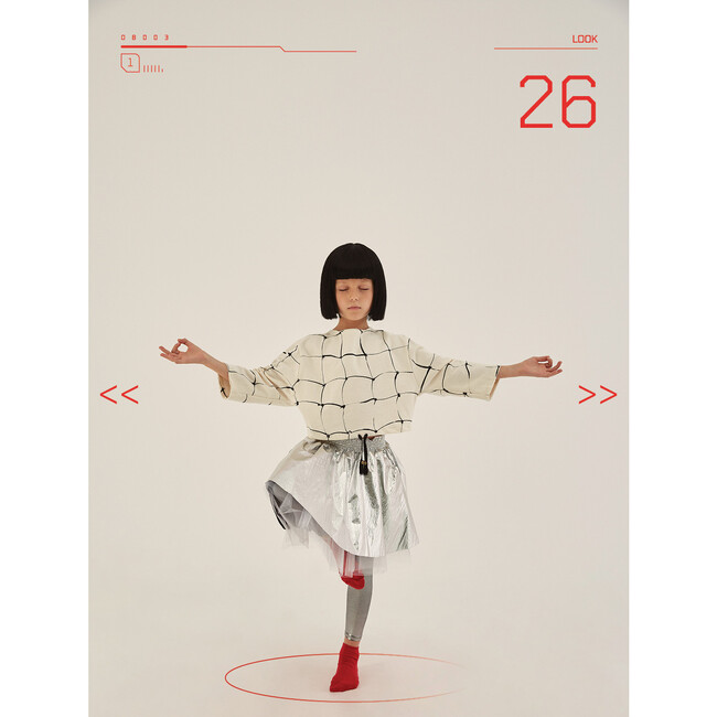 Futuristic Mini-Skirt, Silver - Skirts - 2