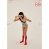 Mod Bathing suit, Cream with Black lines - One Pieces - 3