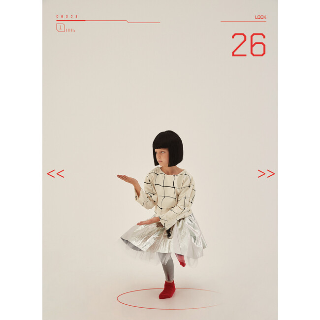 Futuristic Mini-Skirt, Silver - Skirts - 3