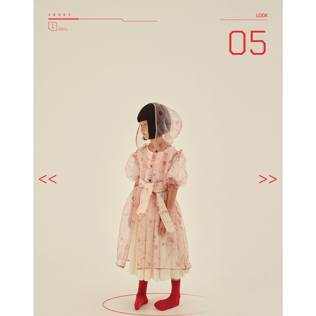 Fairytale Coat, Nude & Red - Jackets - 2