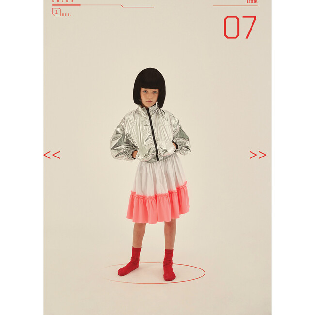 Futuristic Bomber jacket, Silver