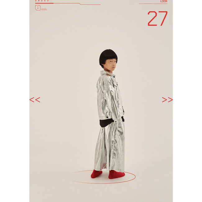 Futuristic Jacket, Silver - Jackets - 3