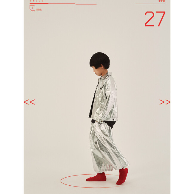 Futuristic Jacket, Silver - Jackets - 4