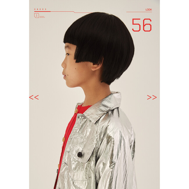 Futuristic Jacket, Silver - Jackets - 5