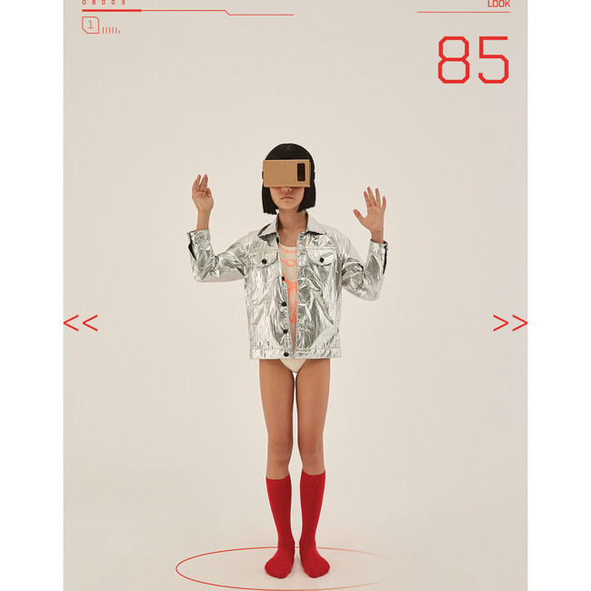 Futuristic Jacket, Silver - Jackets - 6