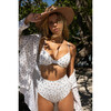Women's Fruity Floral High Rise Bikini Bottom - Two Pieces - 3