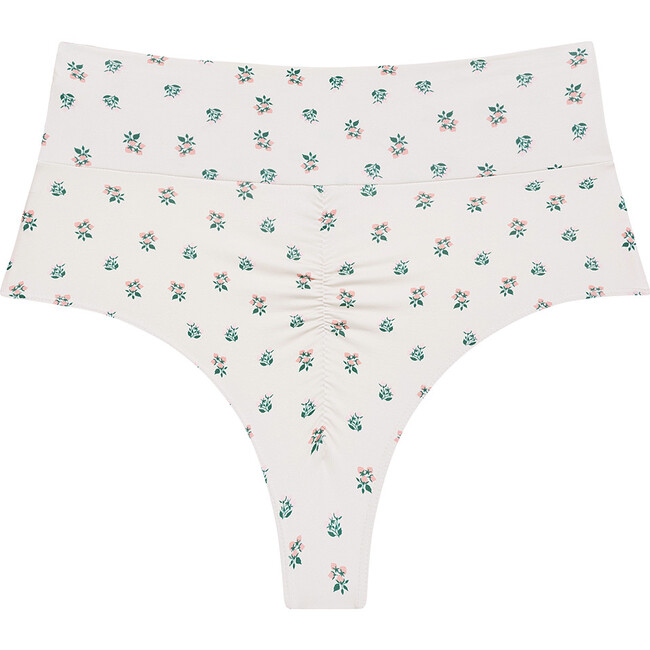 Women's Fruity Floral High Rise Bikini Bottom - Two Pieces - 4