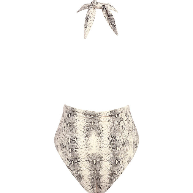Women's Snake Rib Tropez Tie-Up One-Piece - One Pieces - 5