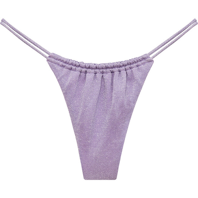 Women's Lilac Sparkle Brasil Bikini Bottom