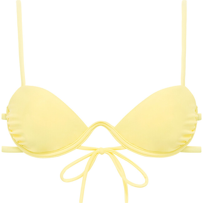 Women's Yellow Pastel Padded Elany Bikini Top