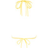 Women's Yellow Pastel Euro Bow Bikini Top - Two Pieces - 4