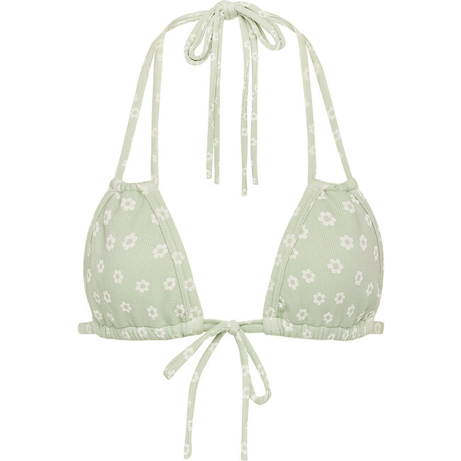 Women's Jade Floral Euro Bow Bikini Top - Two Pieces - 1