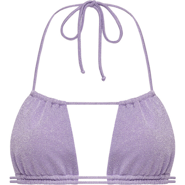 Women's Lilac Sparkle Brasil Bikini Top