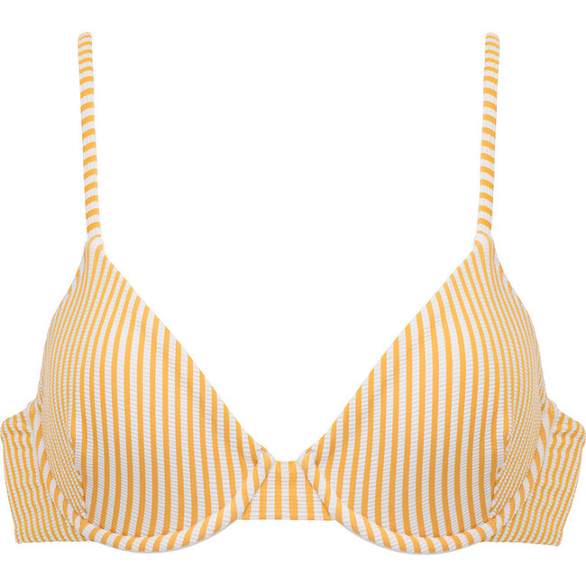 Women's Canary Stripe Dainty Bikini Top