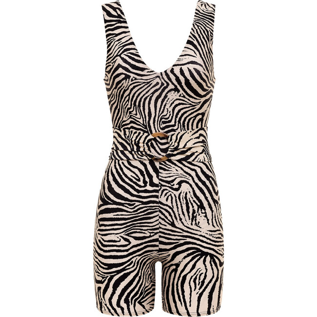 Women's Zebra Kim Onesie - Rompers - 1