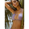 Women's Lilac Sparkle Brasil Bikini Top - Two Pieces - 2