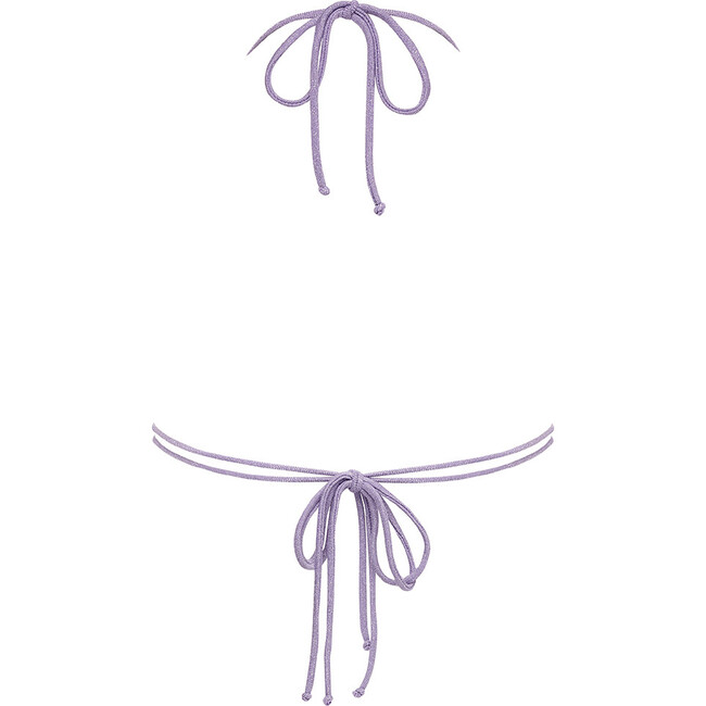 Women's Lilac Sparkle Brasil Bikini Top - Two Pieces - 4