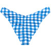 Women's Blue Gingham Lulu Scrunch Bikini Bottom - Two Pieces - 7