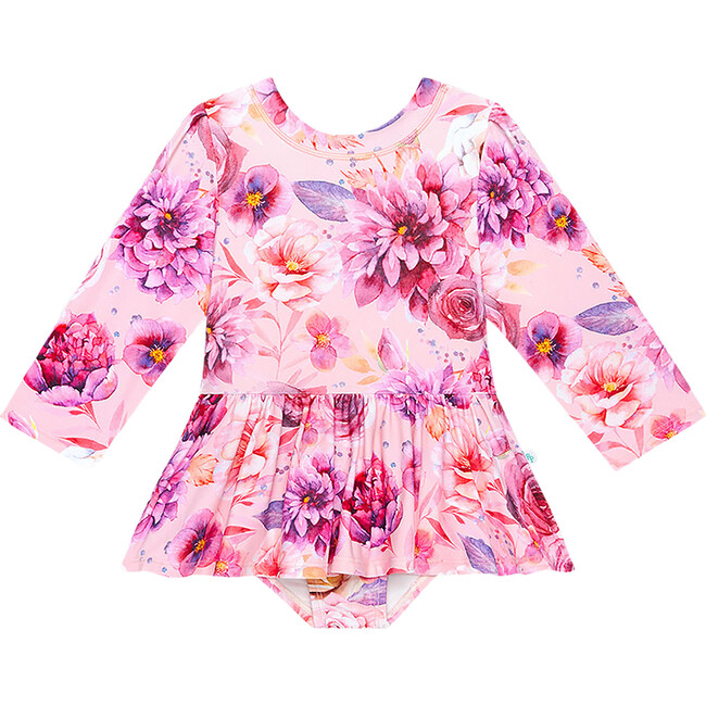 Amira Long Sleeve Twirl Skirt Rash Guard Swimsuit