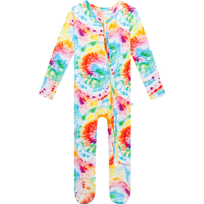 Totally Tie Dye Footie Zippered One Piece