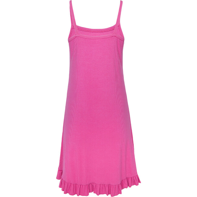 Solid Ribbed Posh Violet Women's Spaghetti Slip Dress - Dresses - 2