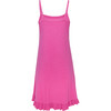 Solid Ribbed Posh Violet Women's Spaghetti Slip Dress - Dresses - 2