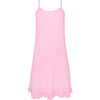 Solid Ribbed Posh Pink Women's Spaghetti Slip Dress - Dresses - 1 - thumbnail
