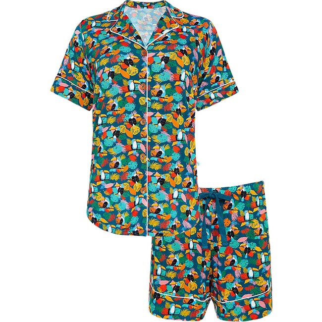 Rio Women's Short Sleeve Shirt & Shorts Pajama Set - Pajamas - 1