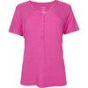 Solid Ribbed Posh Violet Women's Short Sleeve Pajama - Pajamas - 2